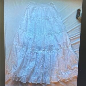 Elegant White Maxi Skirt